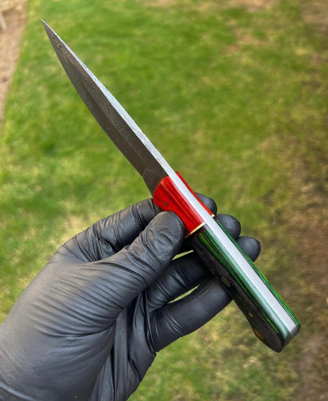 cskforged Hunting knives Custom Handmade Damascus Steel Fixed Blade Hunting Knife