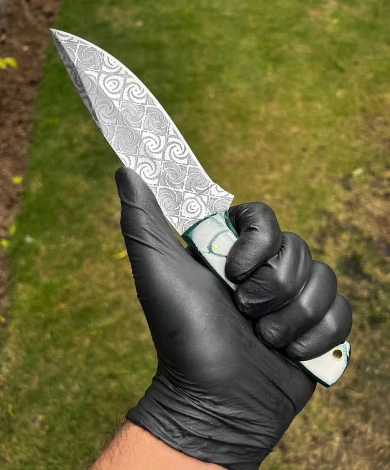 cskforged Hunting knives D2 Steel Full Tang Laser Engraved Blade Hunting knife