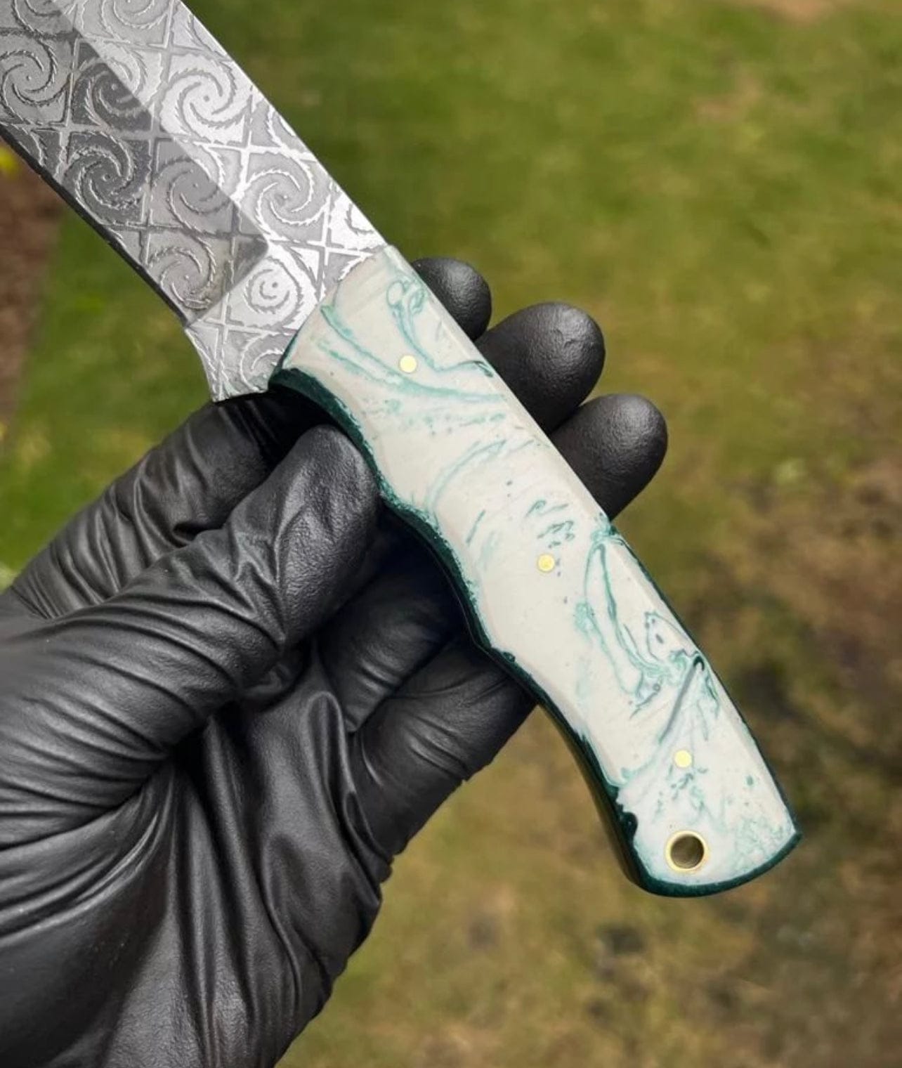 cskforged Hunting knives D2 Steel Full Tang Laser Engraved Blade Hunting knife