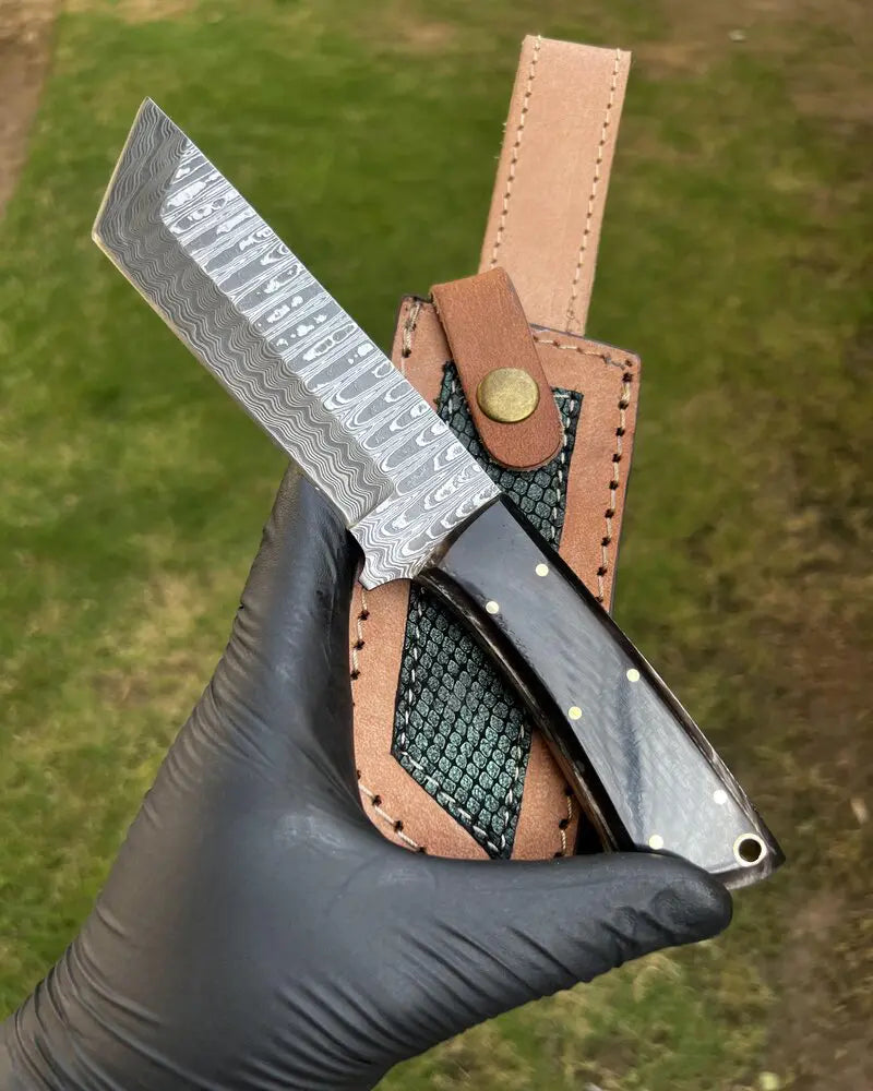 cskforged Hunting knives Damascus Handmade Tanto knife