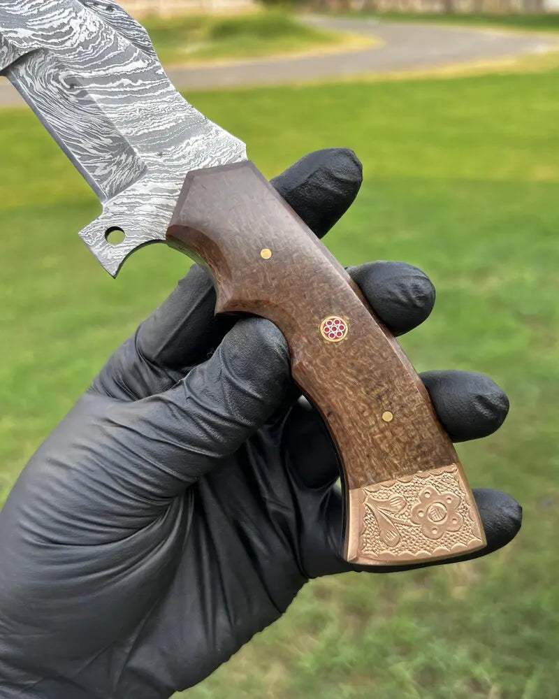 cskforged Hunting knives Damascus Hunting Buffalo knife