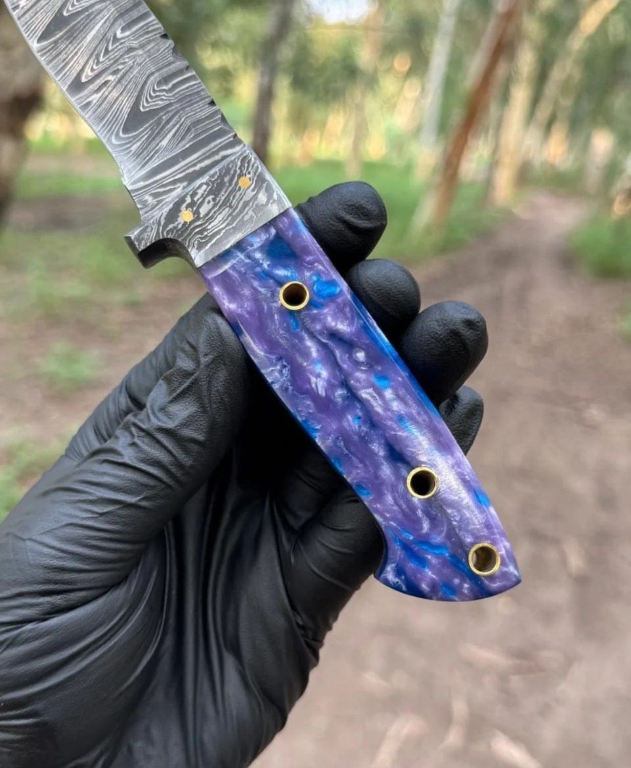 cskforged Hunting knives Hand Forged Folded Damascus Steel Full Tang Skinner Knife