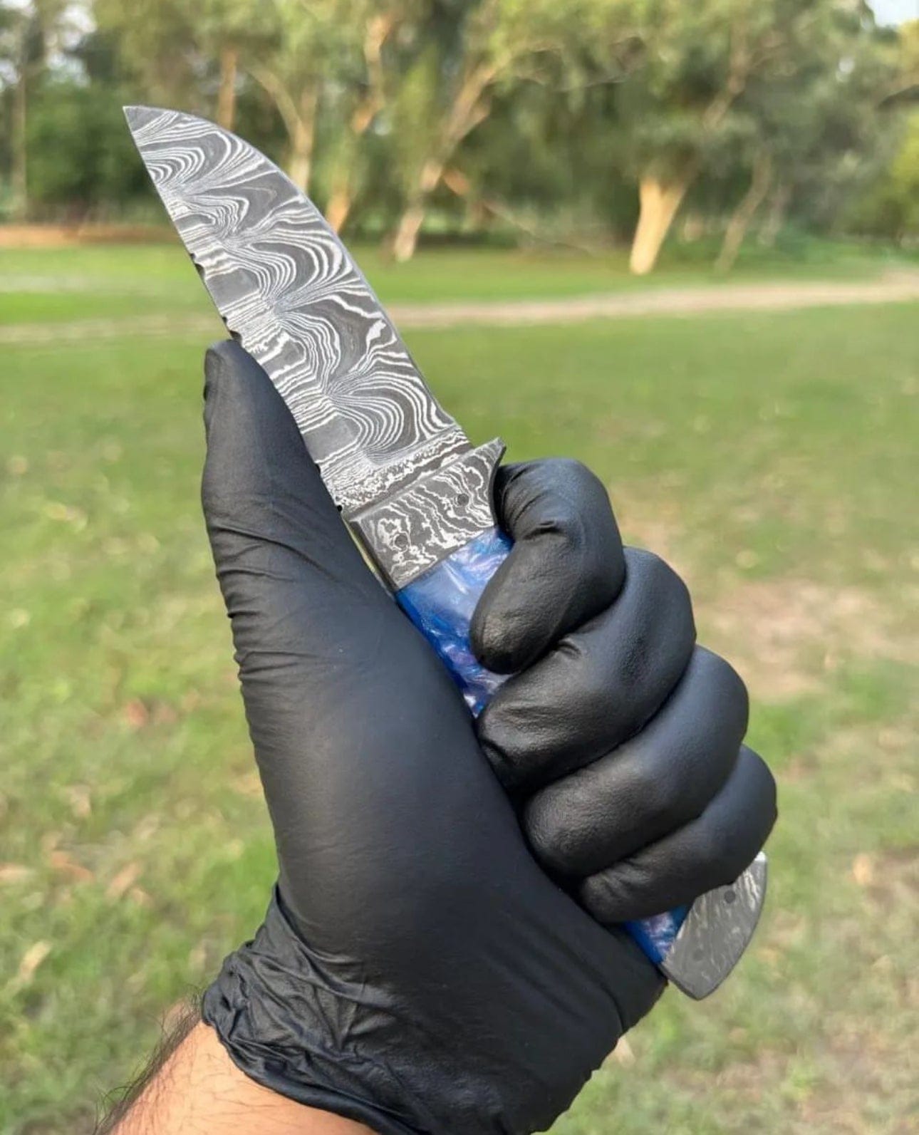 cskforged Hunting knives Hand Forged Folded Damascus Steel Full Tang Skinner Knife