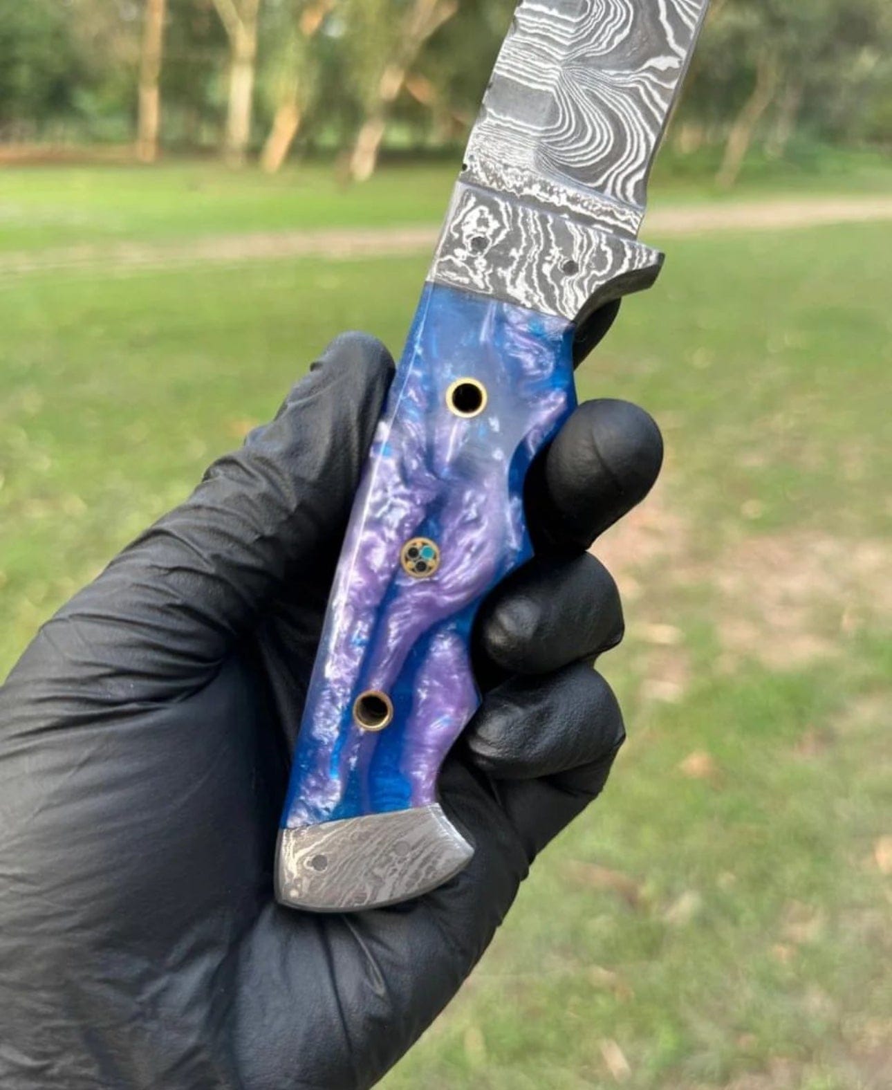 cskforged Hunting knives Hand Forged Folded Damascus Steel Full Tang Skinner Knife