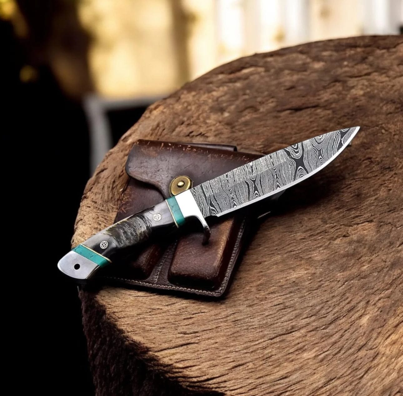 cskforged Hunting knives Handmade Damascus Sheep Hunting Knife