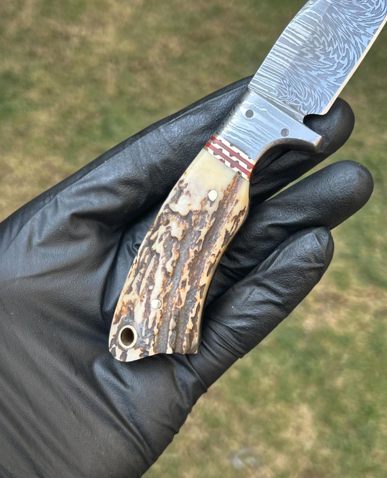 cskforged Hunting knives Handmade Damascus Steel Fixed Blade Hunting Knife