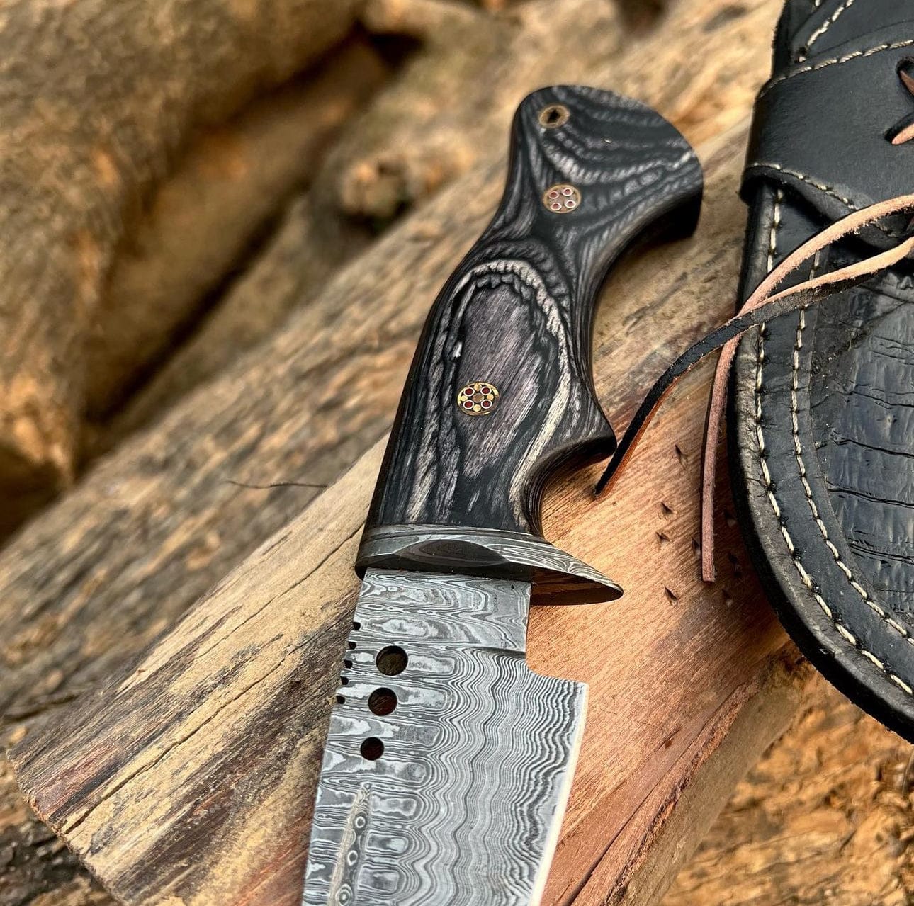 cskforged Hunting knives Handmade Damascus Steel Hunting Knife