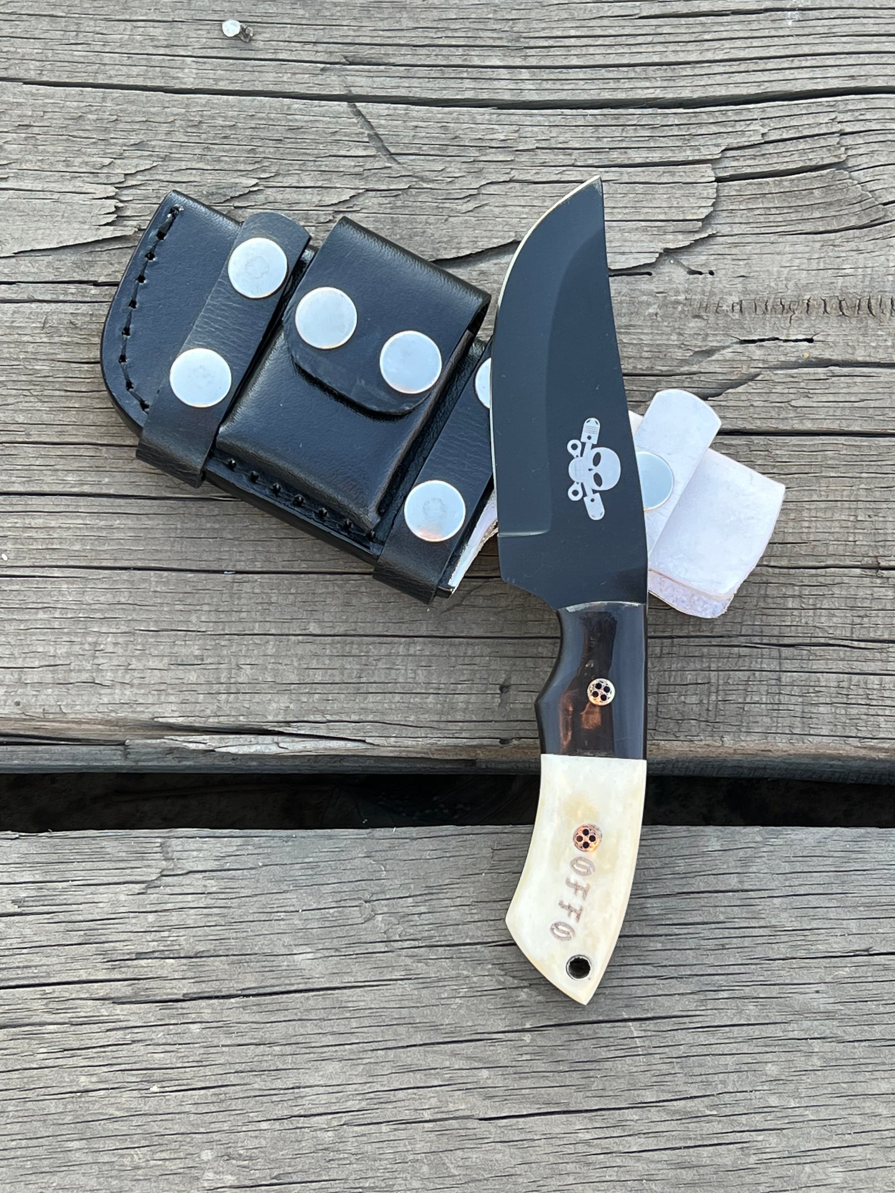 cskforged Hunting knives New Full Tang Custom Handmade J2 SteelBlack Coated Blade Hunting Knives