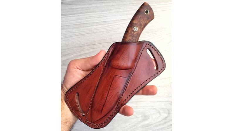 cskforged Hunting knives REAL DAMASCUS Hunting Knife Walnut Wood Handle - 150 Layers - Blacksmith Made - Camping Knife - Damascus Steel Knife - Survival Knife