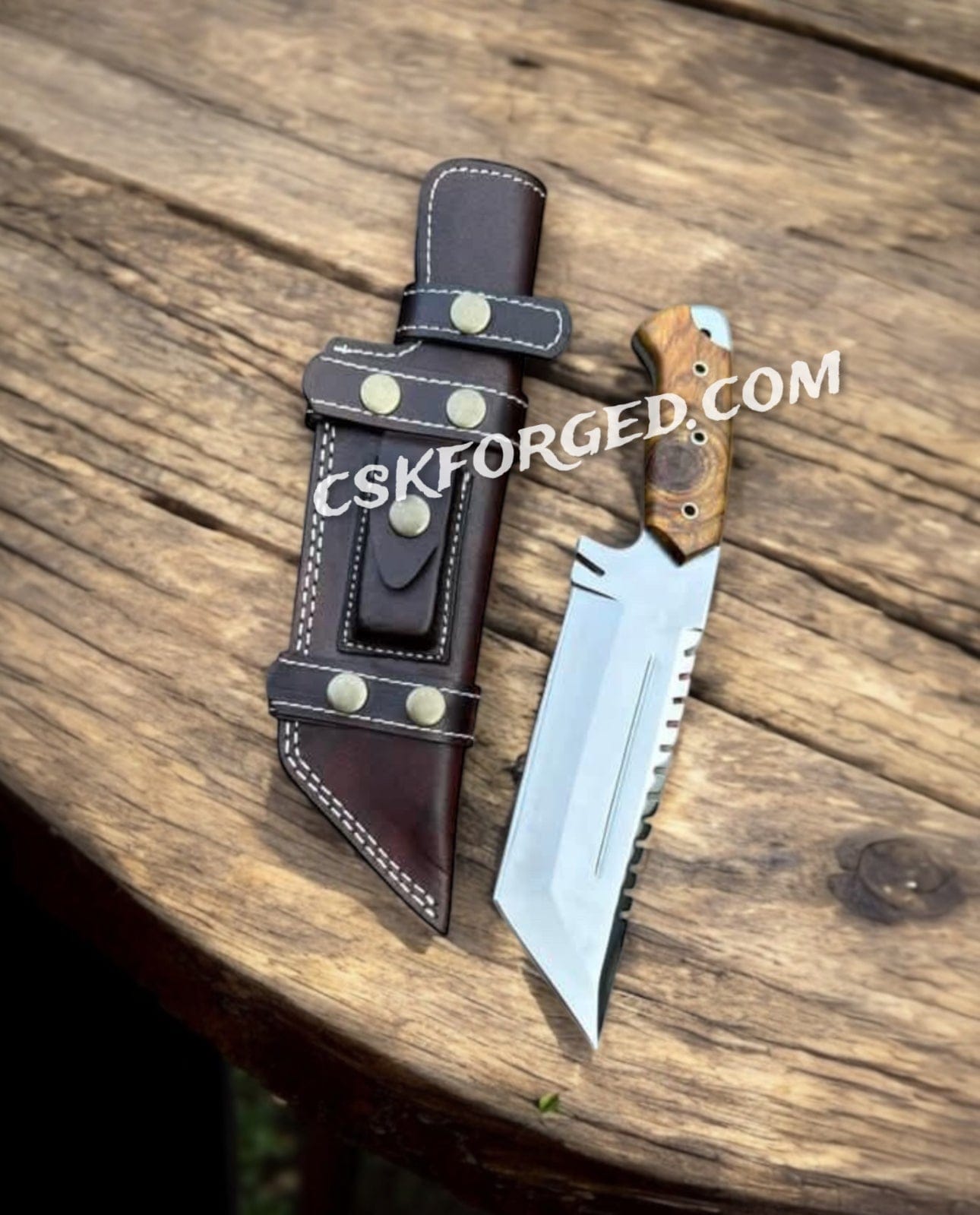 cskforged Hunting knives Reaper’s Ride" – Biker’s Tactical Combat Knife