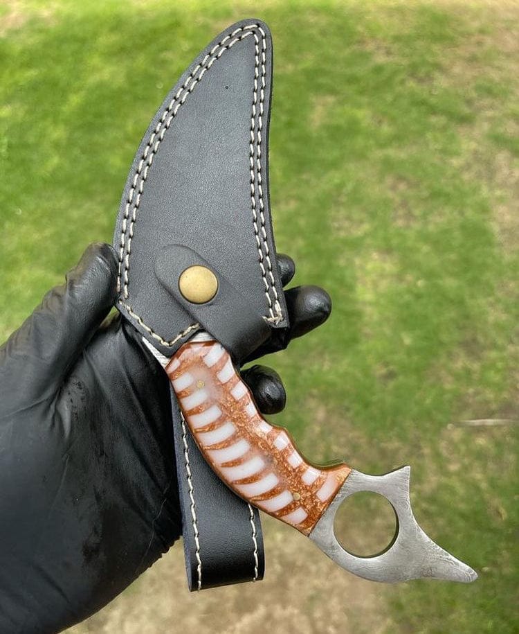 cskforged Karambit Handmade Damascus karambit knife