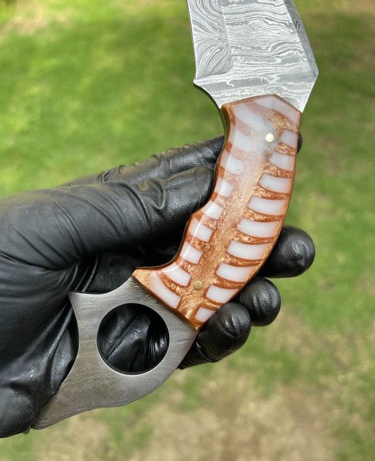 cskforged Karambit Handmade Damascus karambit knife