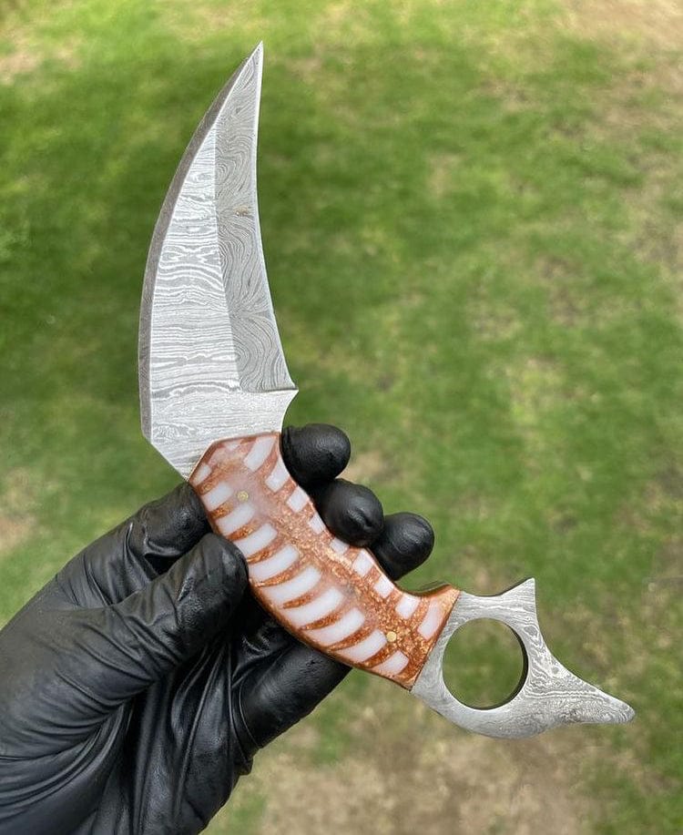 cskforged Karambit Handmade Damascus karambit knife