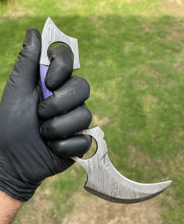 cskforged Karambit Handmade Damascus karambit knife