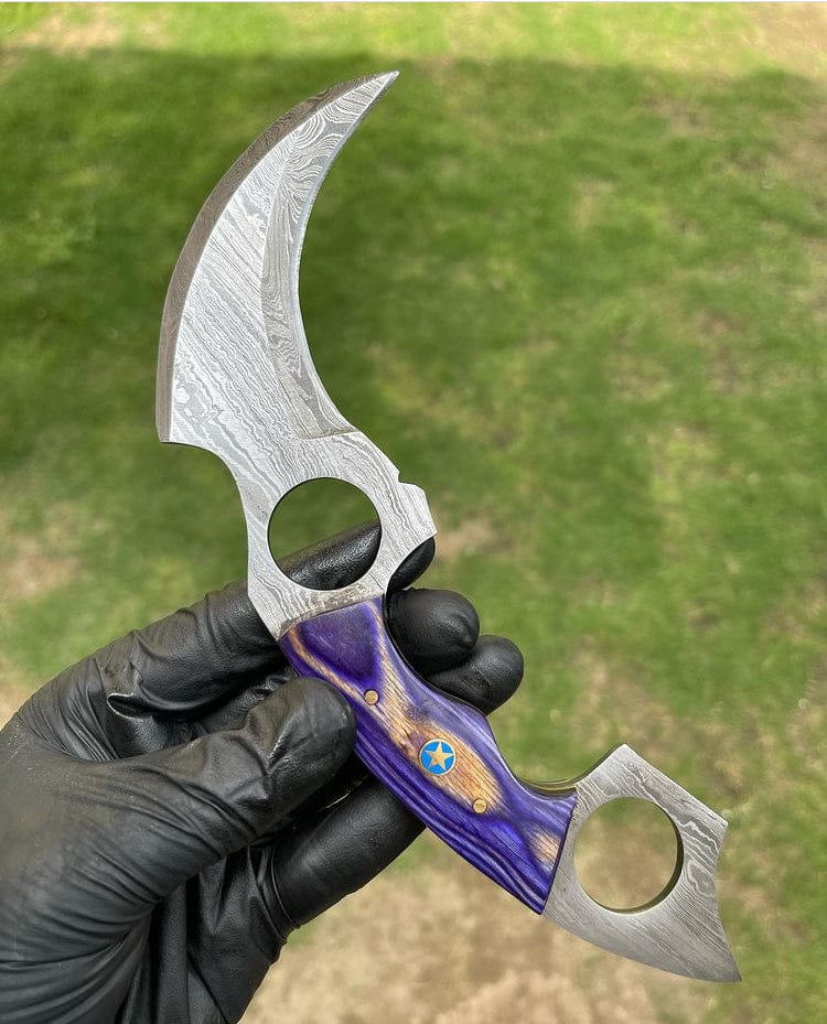 cskforged Karambit Handmade Damascus karambit knife