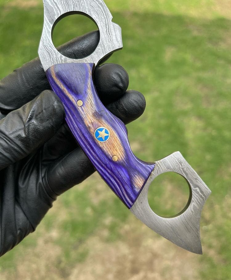 cskforged Karambit Handmade Damascus karambit knife