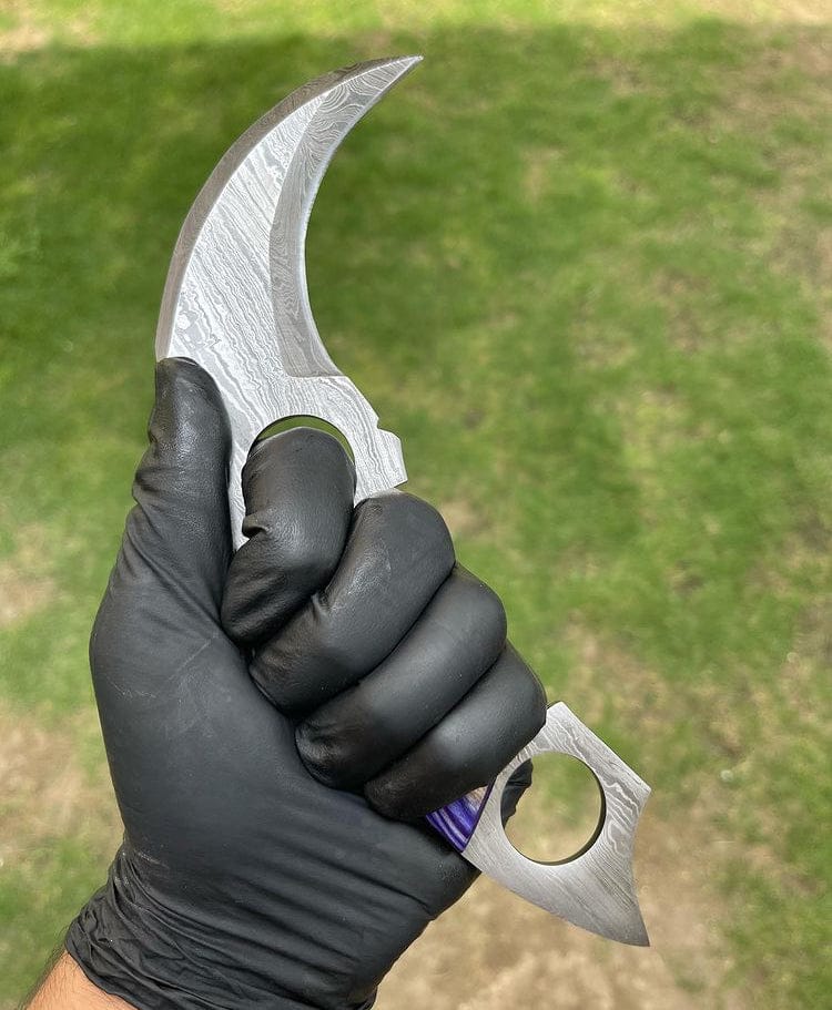 cskforged Karambit Handmade Damascus karambit knife