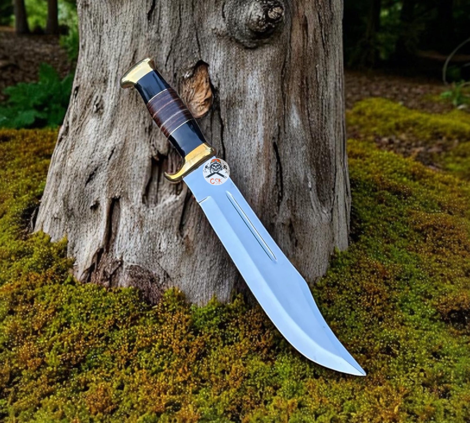 cskforged Knife Crocodile Dundee Knife – Classic Full Tang Bowie for Outdoor & Collectors