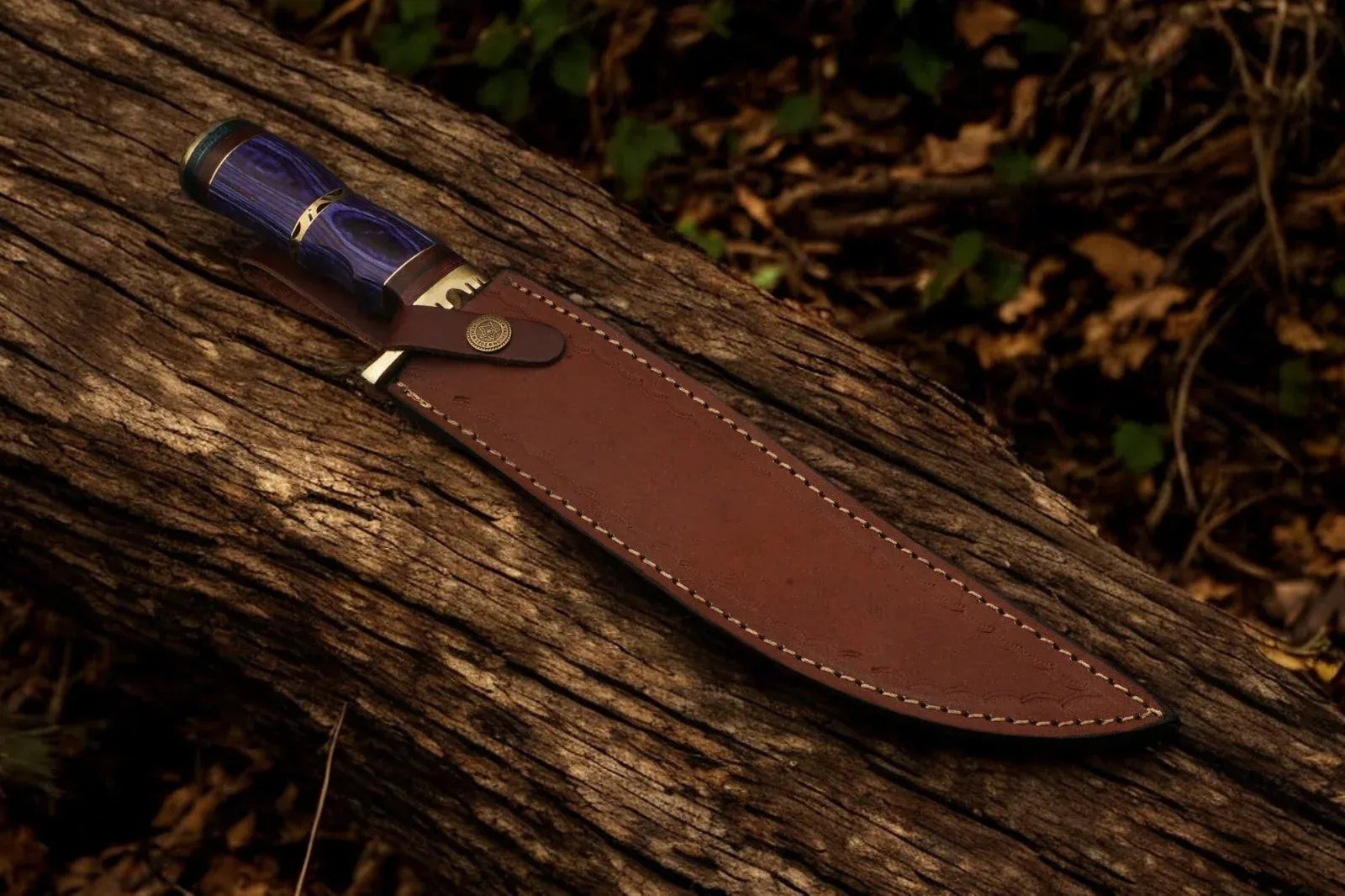 cskforged Knife Custom Handmade Big Knife with Damascus Steel Blade