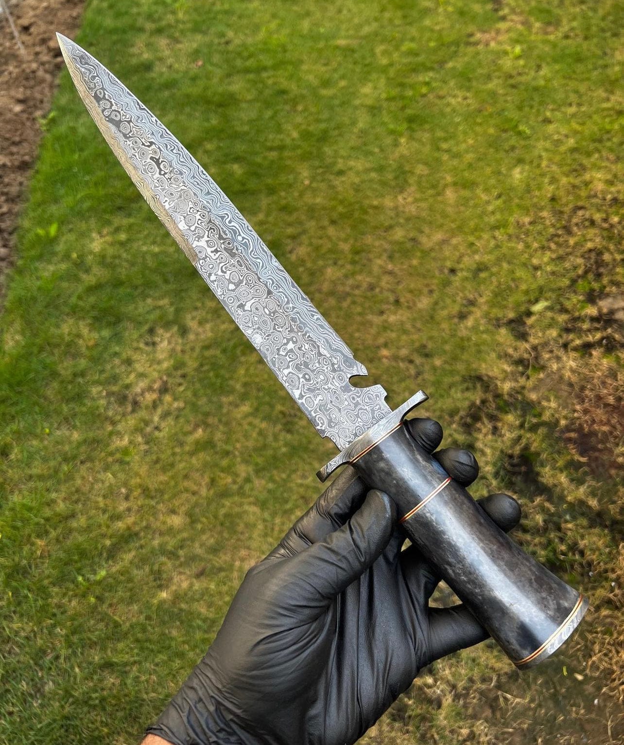 cskforged Knife Damascus Steel Camping knife