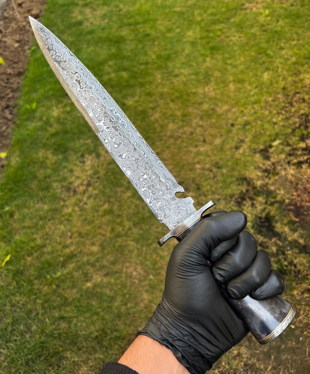 cskforged Knife Damascus Steel Camping knife