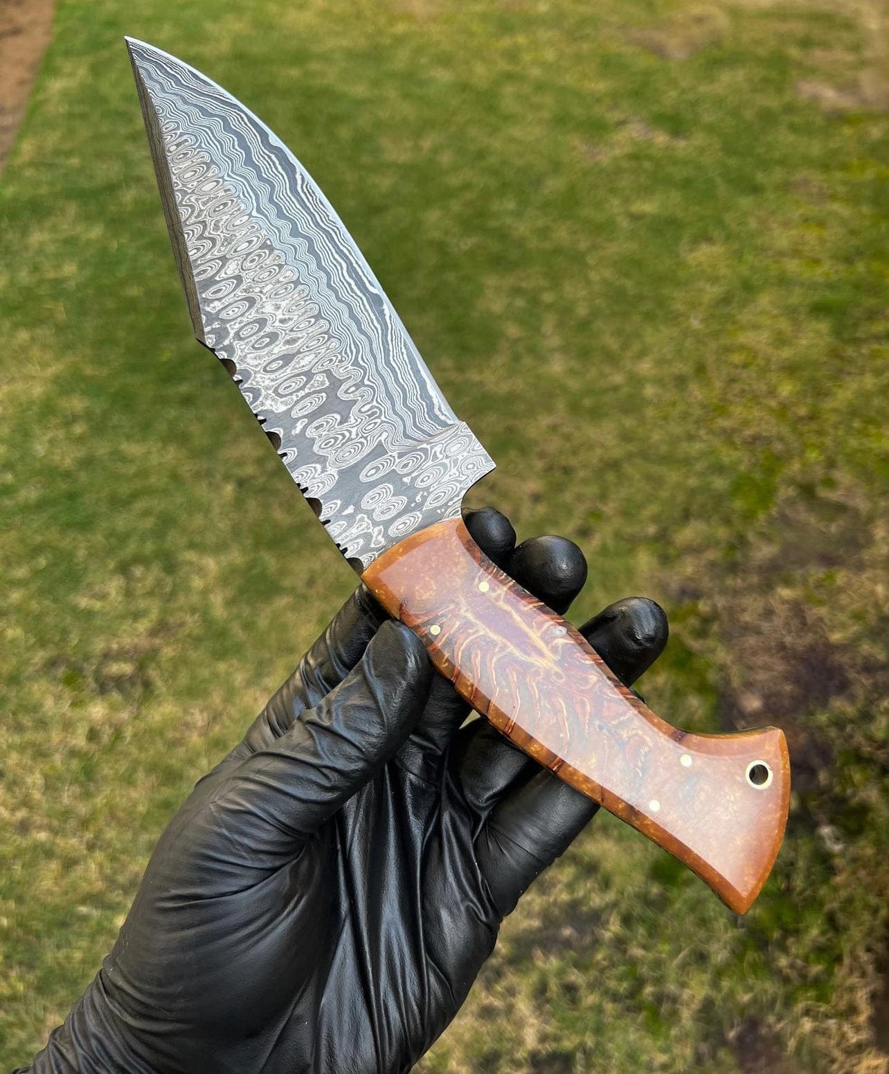 cskforged Knife Damascus Steel Classic Outdoor Camping knife