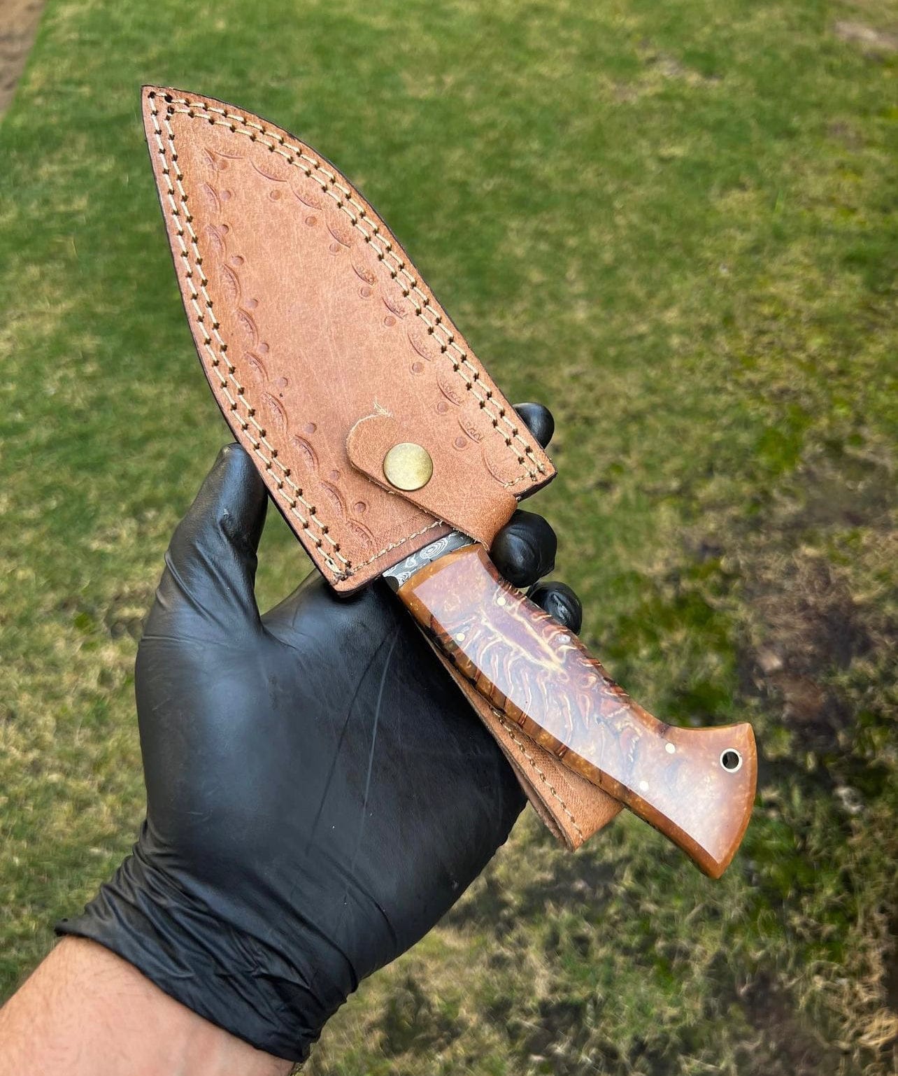 cskforged Knife Damascus Steel Classic Outdoor Camping knife