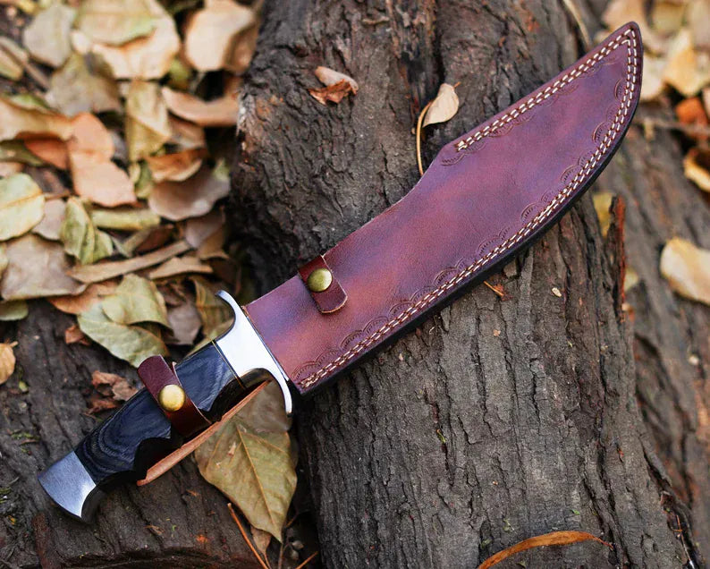 cskforged Knife Expendables Legionnaire Knife, Stainless Steel Movie Replica with Leather Sheath