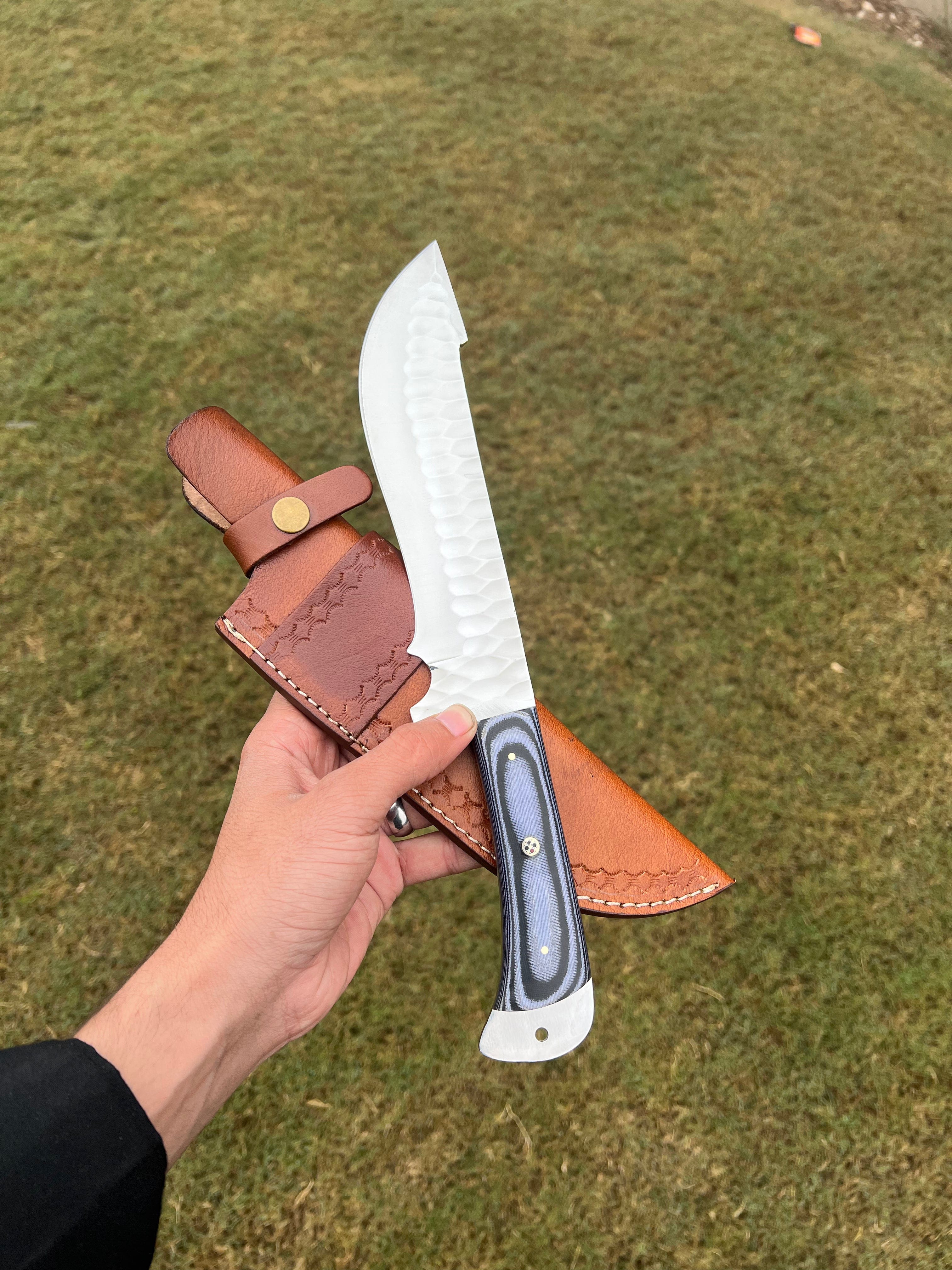 cskforged Knife Fixed Blade Hand Forged D2 Steel Camping knife