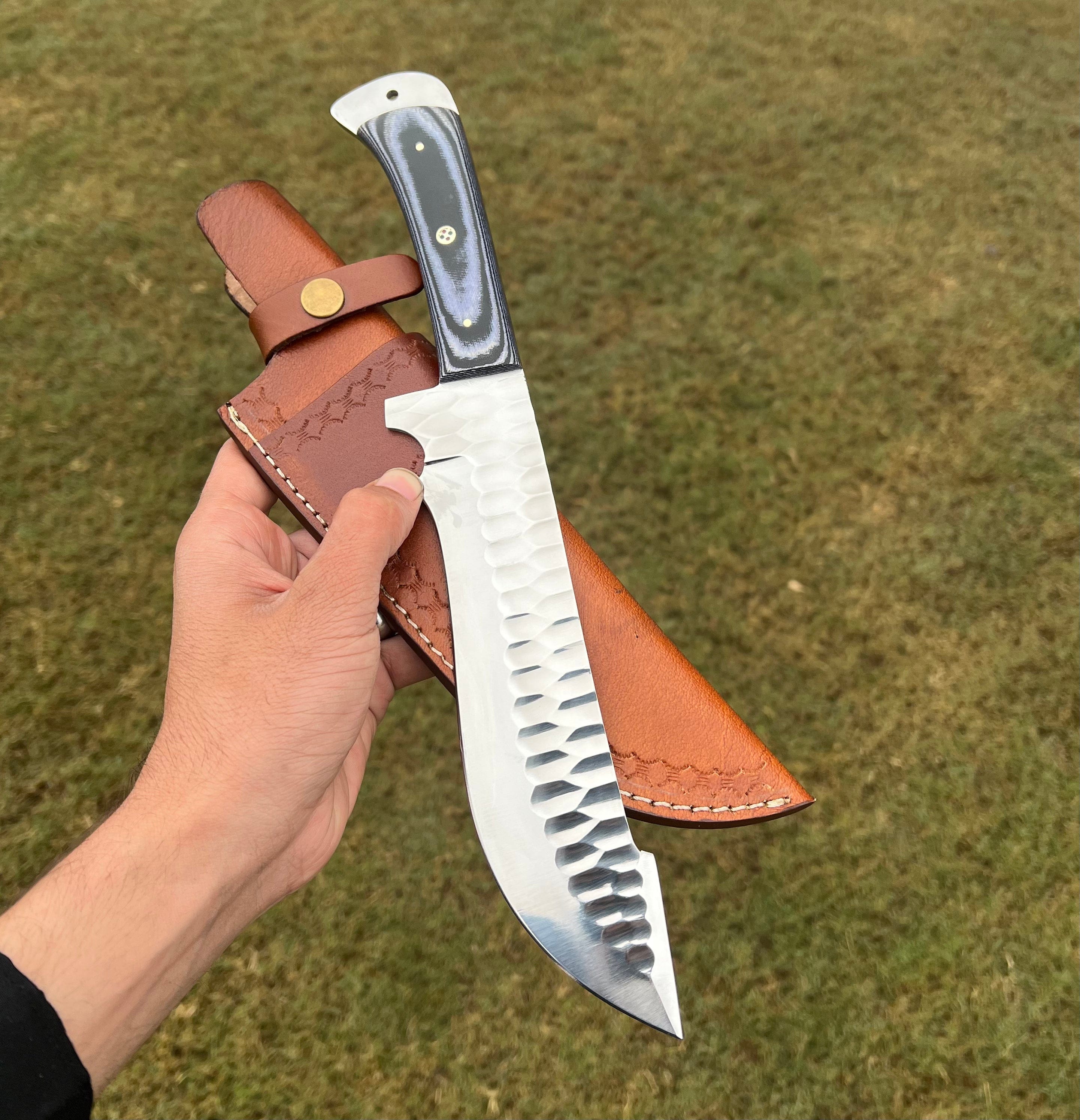 cskforged Knife Fixed Blade Hand Forged D2 Steel Camping knife