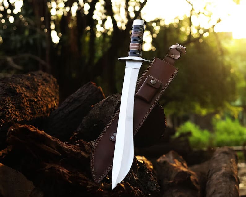 cskforged Knife Hand Made J2 Steel Camping Knife, Multi Functional Outdoor Companion & Wood Handle