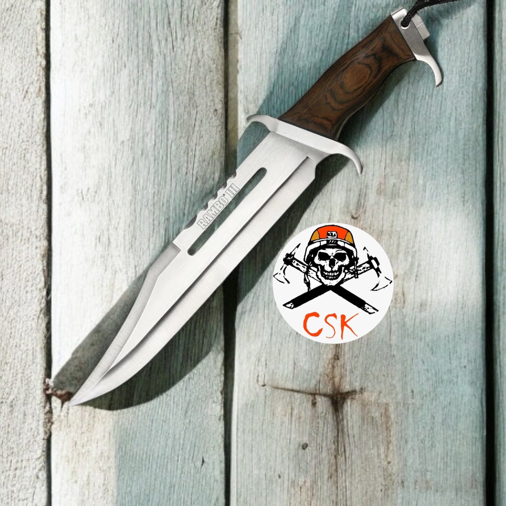 cskforged Knife Rambo III Fixed Blade Knife :The Ultimate D2 Steel Survival Knife