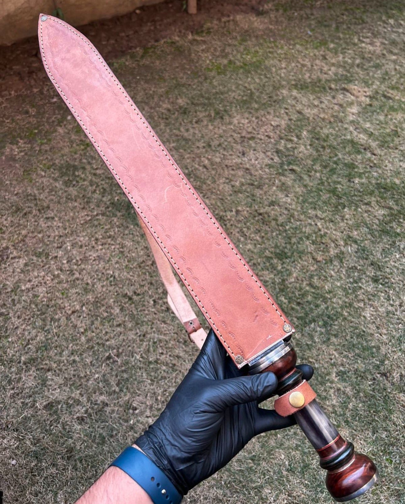 cskforged Knight sword Gladiator sword with Damascus Blade