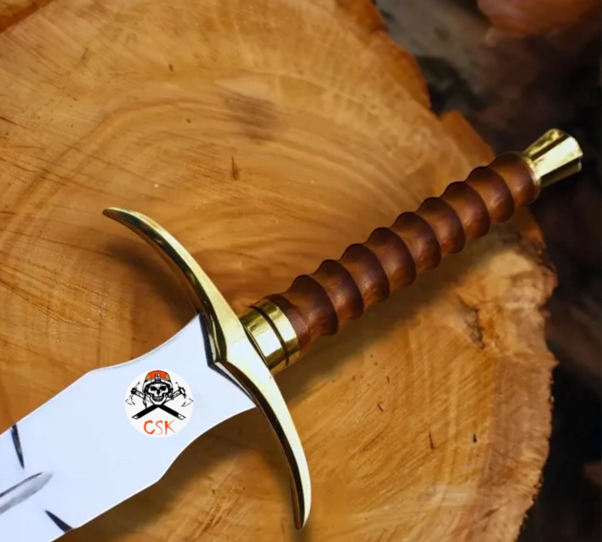 cskforged Knight sword Kingslayer Arming Sword with Mirror Polish Blade