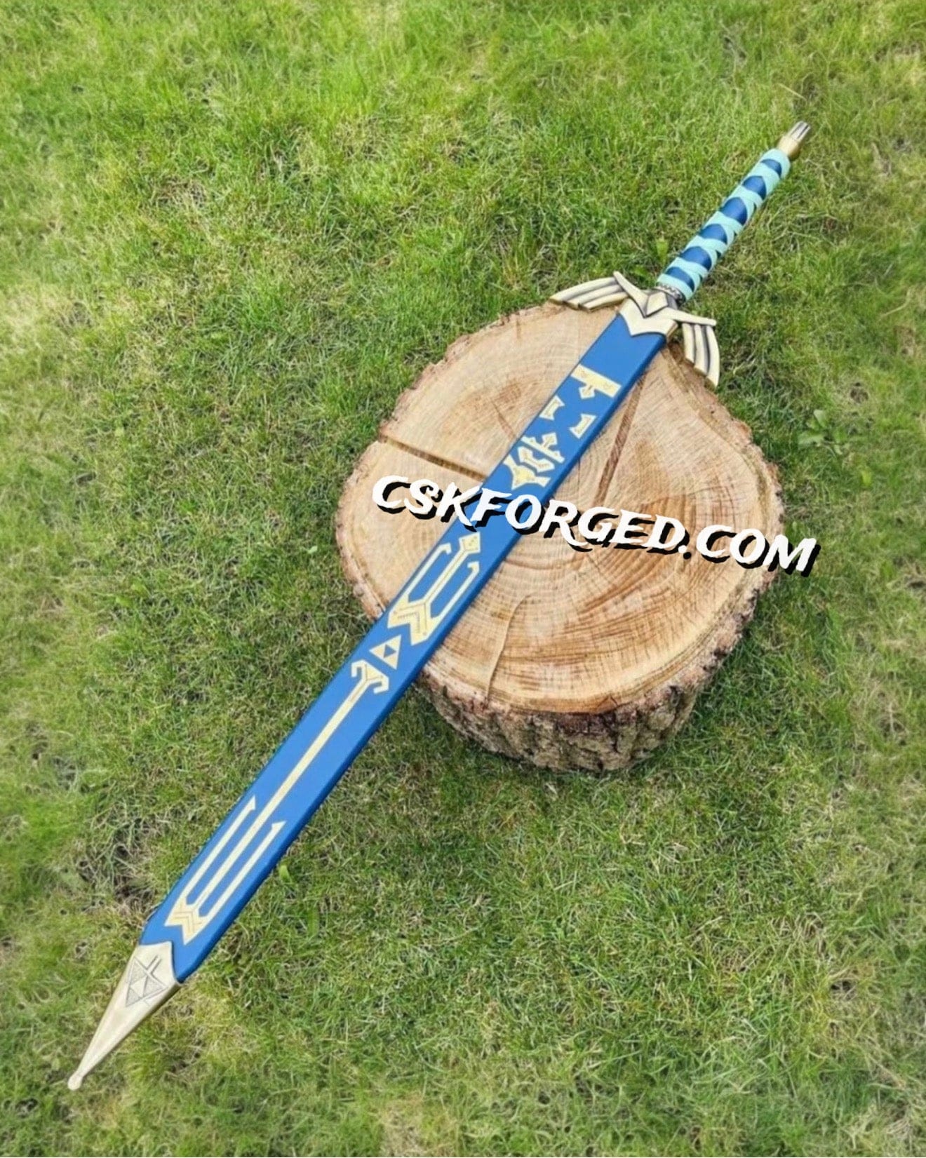 cskforged Knight sword The LEGEND of ZELDA Full Tang Skyward Link's Master Sword with Scabbard-Costume Armor