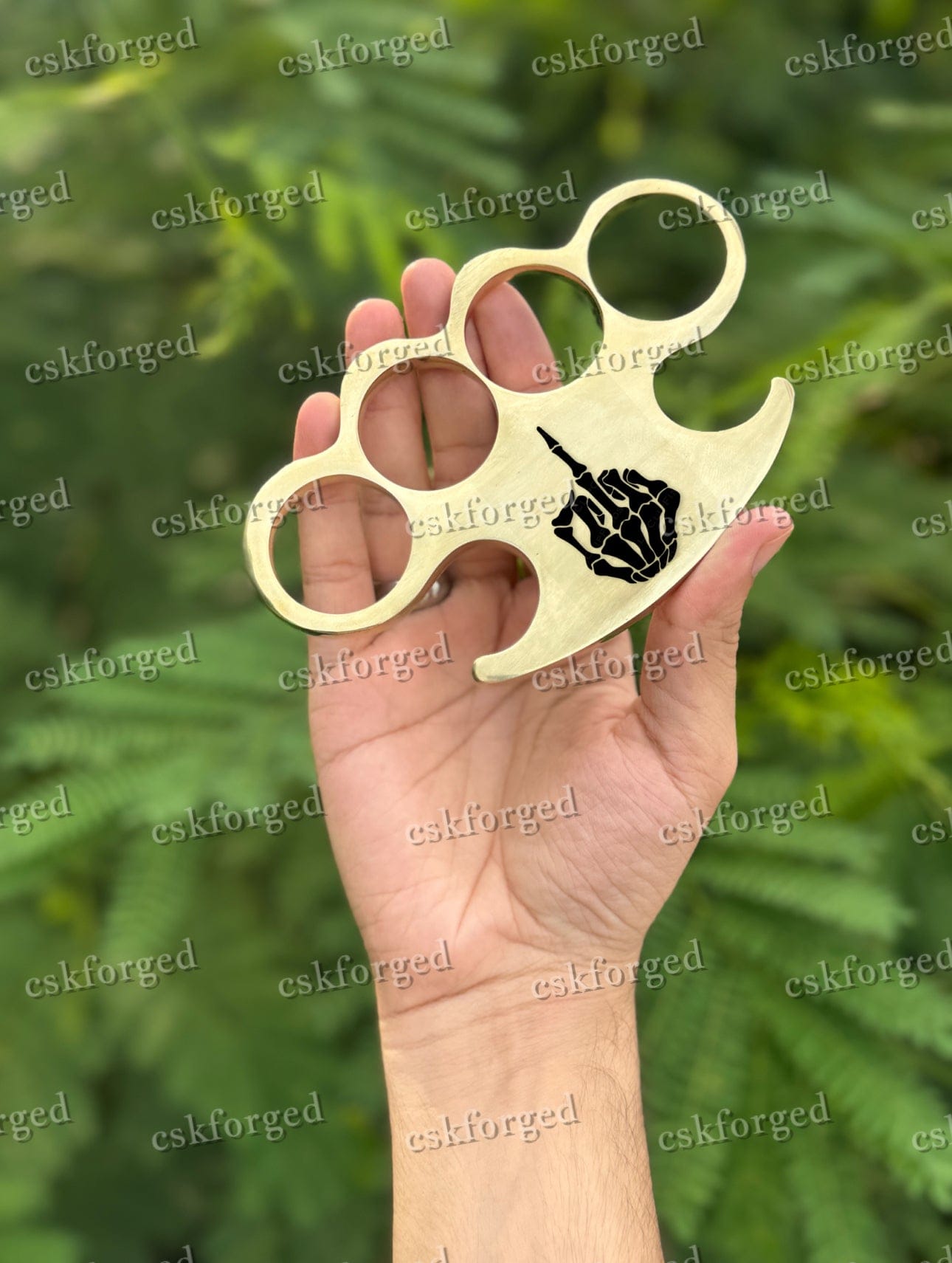 cskforged Knuckle FTW Custom Brass Knuckles - Hand-Crafted for Power and Durability