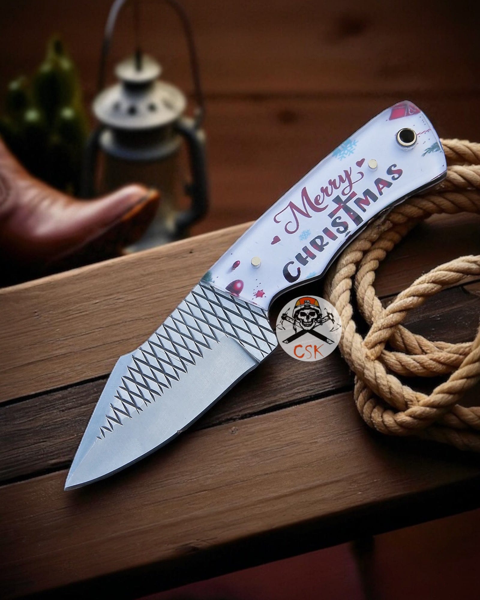 cskforged LimitedRelease RaspEdge Christmas Blade – Holiday Edition Knife
