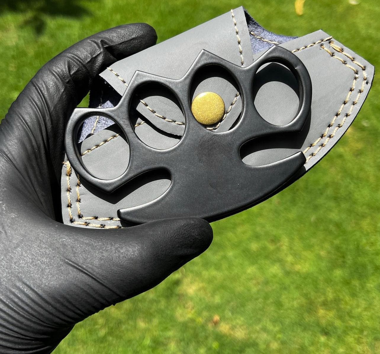 cskforged New Hand Casted Black coated  knuckle