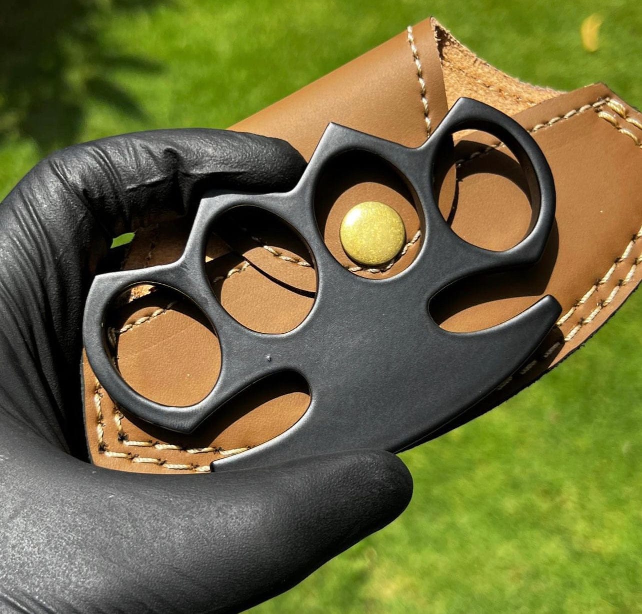cskforged New Hand Casted Black coated  knuckle