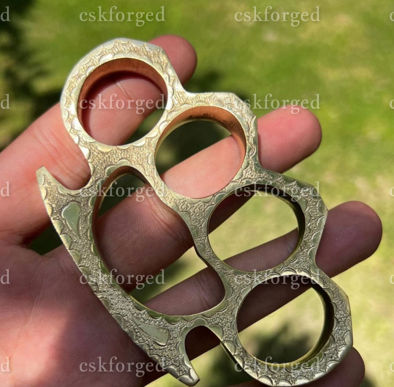 cskforged New Handmade Engraved Brass knuckle