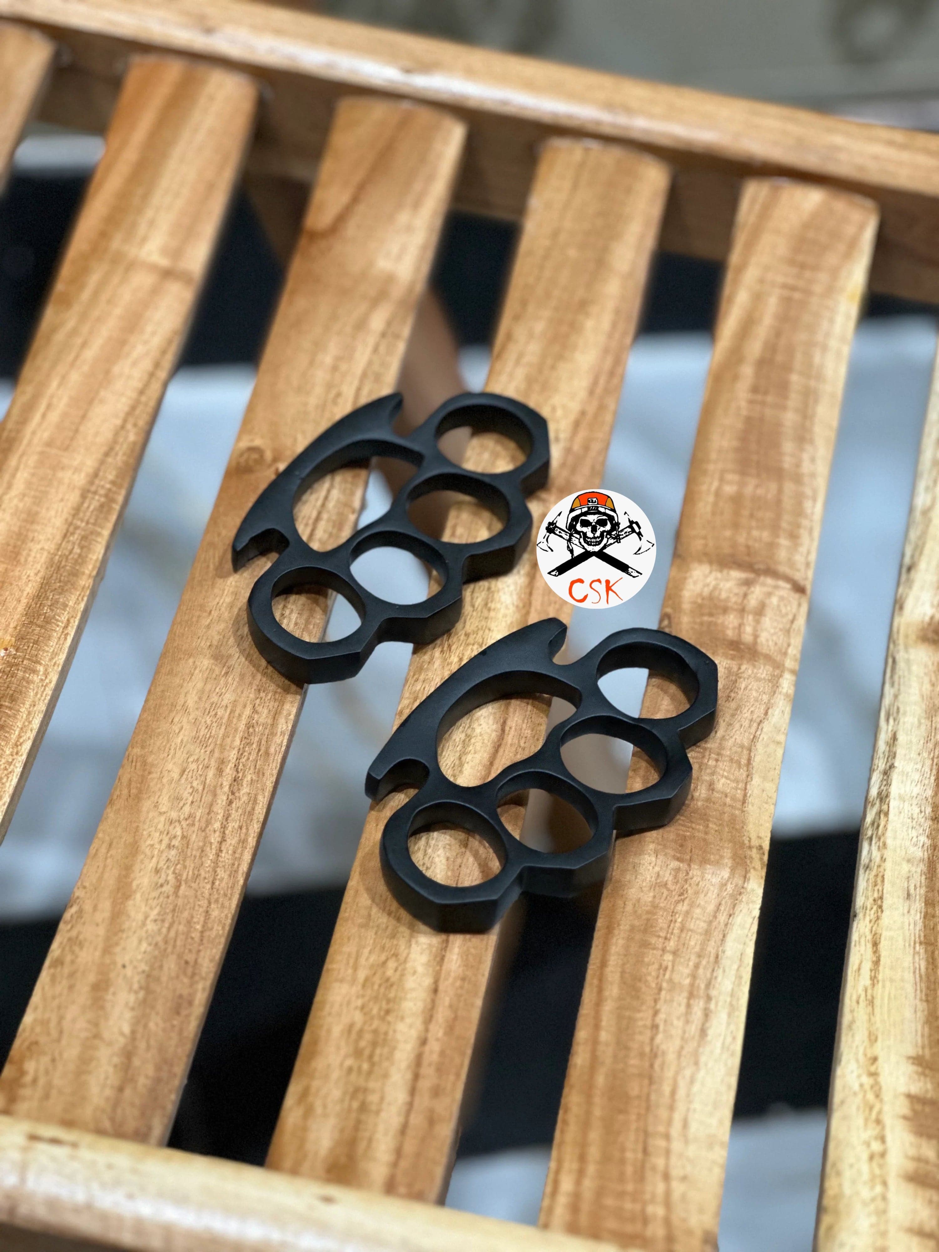 cskforged Premium (2pcs)Hand Casted Black knuckle Set