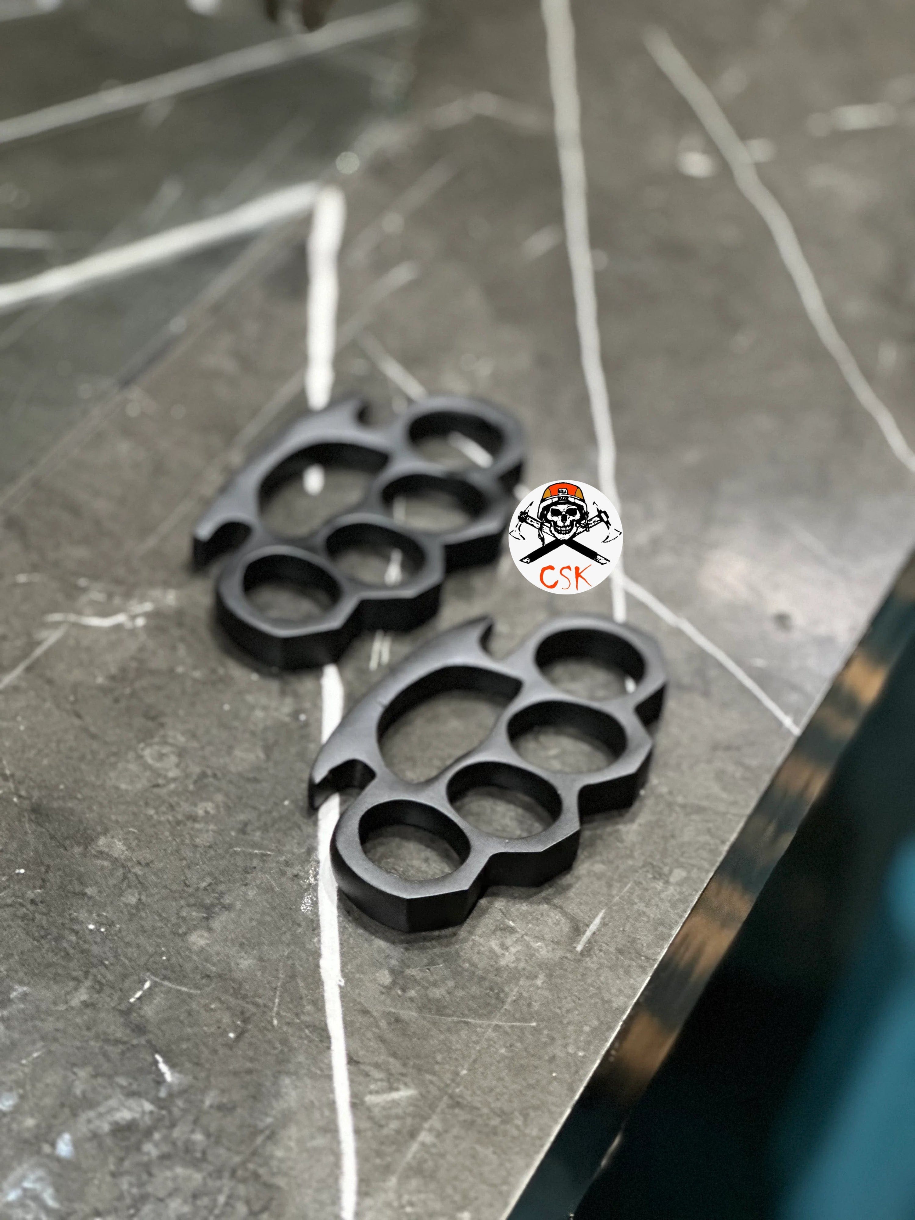 cskforged Premium (2pcs)Hand Casted Black knuckle Set