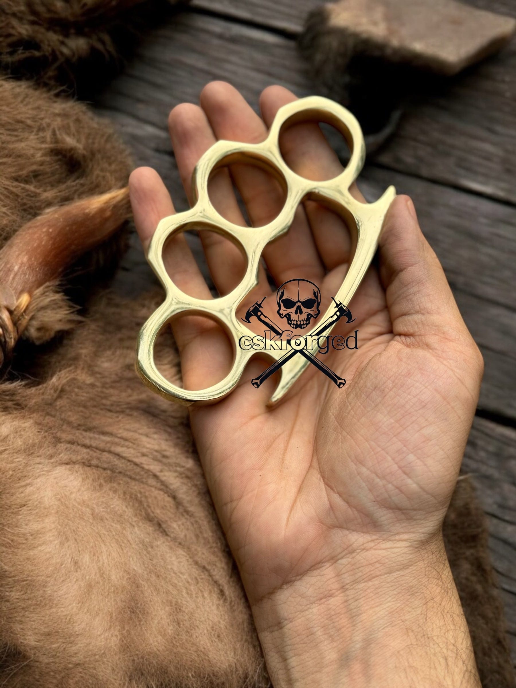 cskforged Premium Casted Brass Knuckles for Big Hands – Durable & Powerful