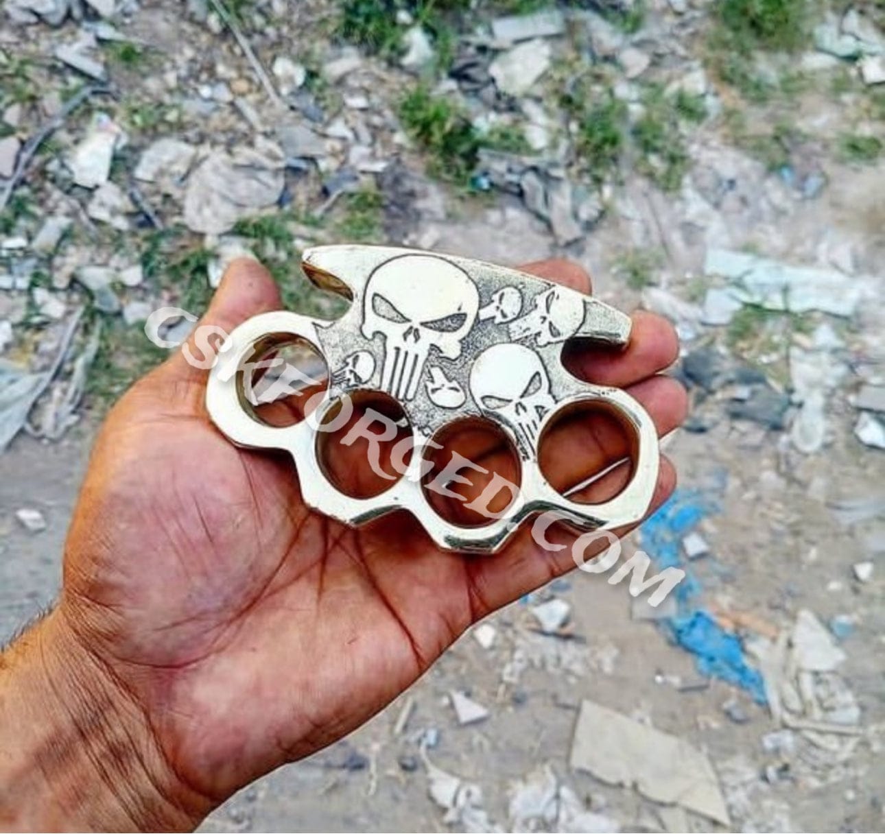 cskforged "Punisher Skull Knuckle – Tactical Self-Defense Gear"