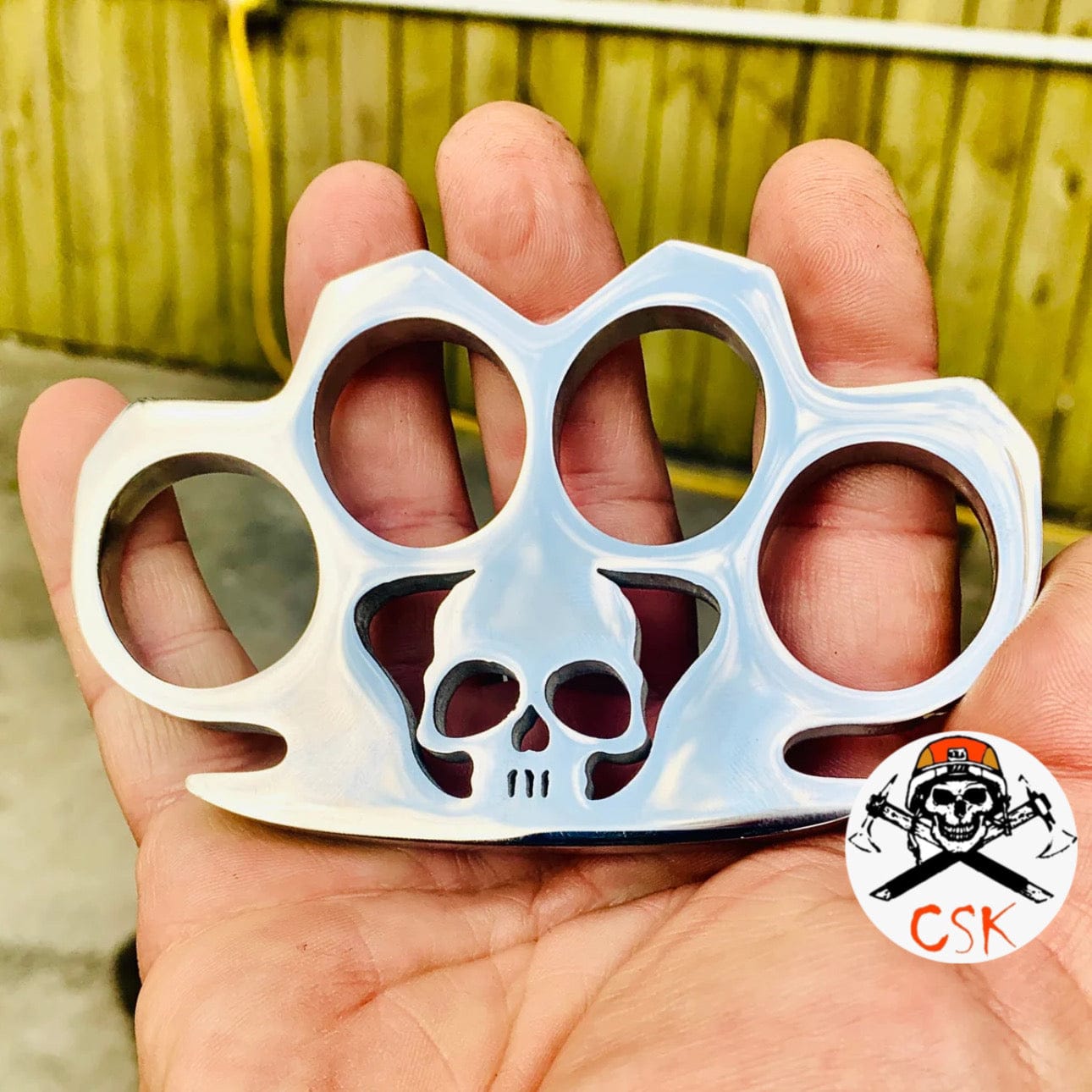 cskforged Skull 4 Finger Ring knuckle
