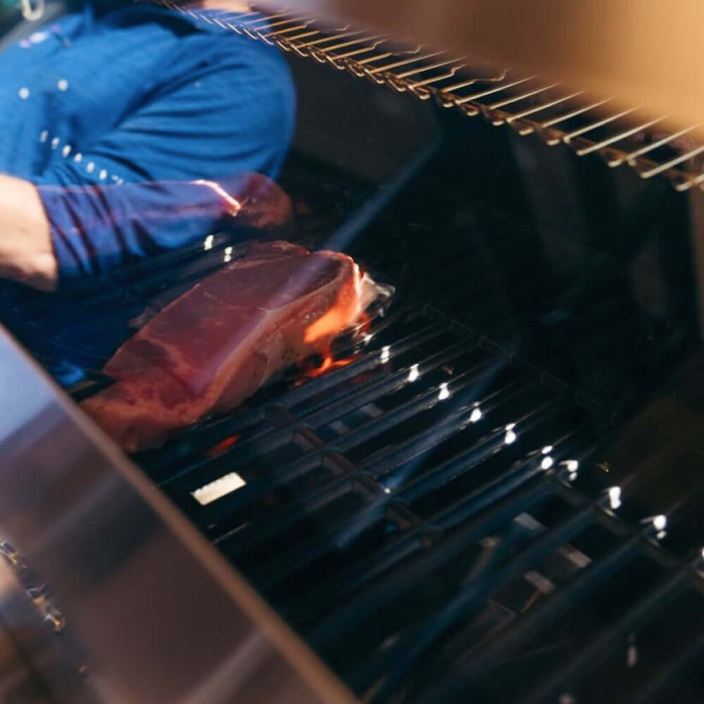 Monument Grills 6 Burner Grill Denali 605 | Stainless Smart Tech Natural/Propane Gas Grill