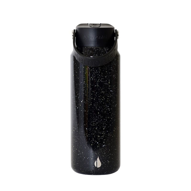 Elemental Bottles Insulated Water Bottle Black Speckle FITCO - Elemental® Core 40oz Bottle