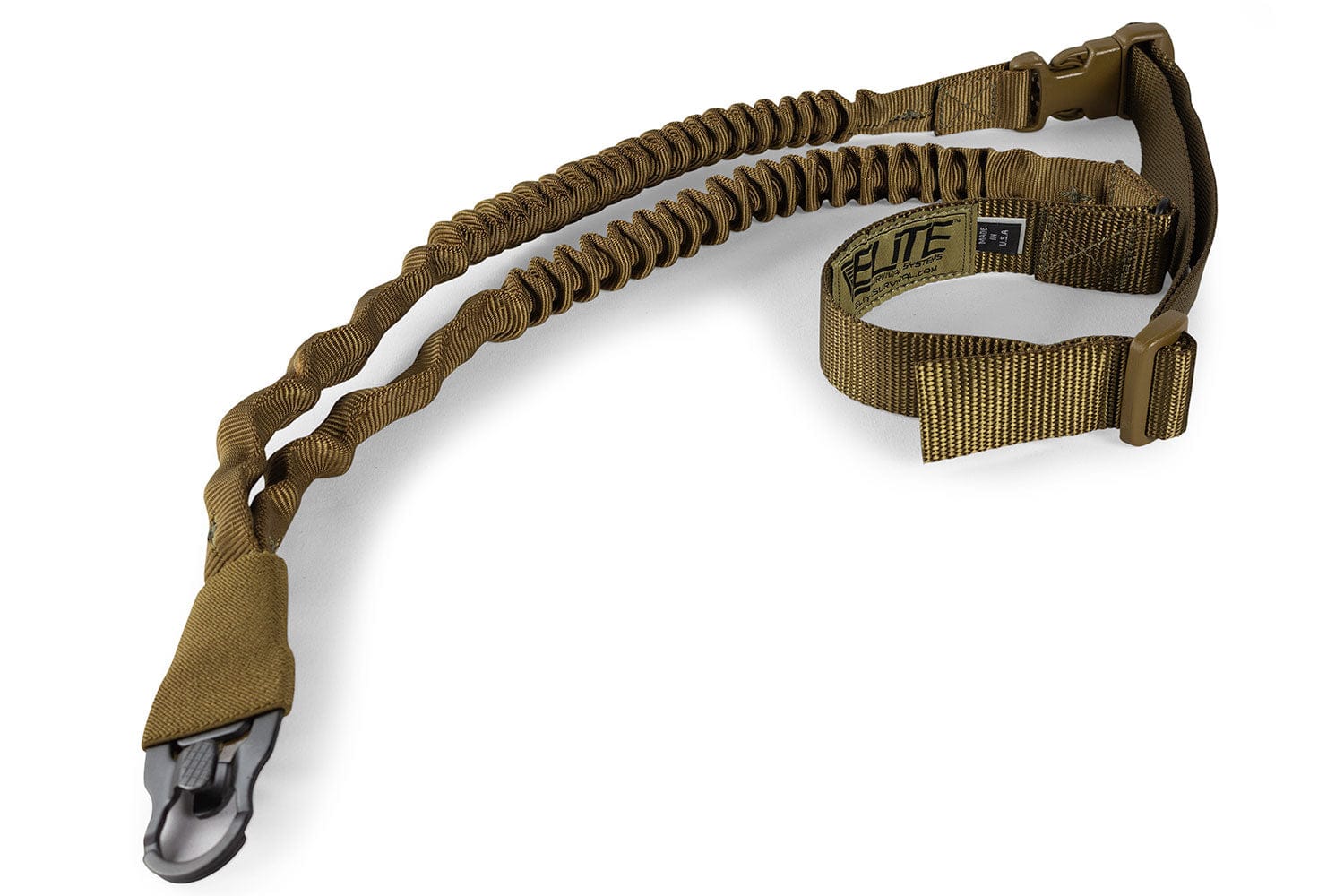 Elite Survival Systems Slings and Scabbards Coyote Tan Single Point Bungee Sling