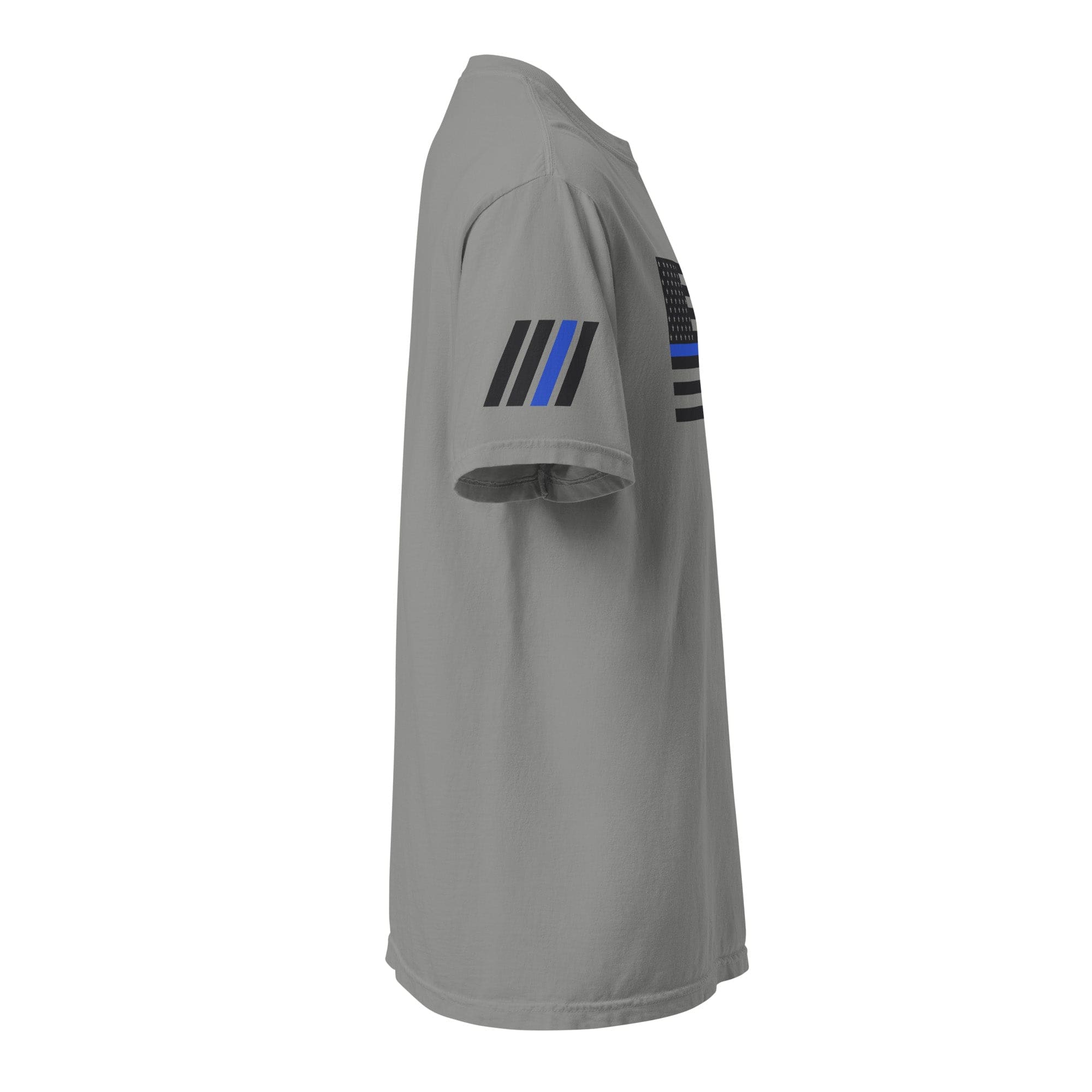 Elite Survival Systems T-Shirts Blue Line Heavyweight T-Shirt