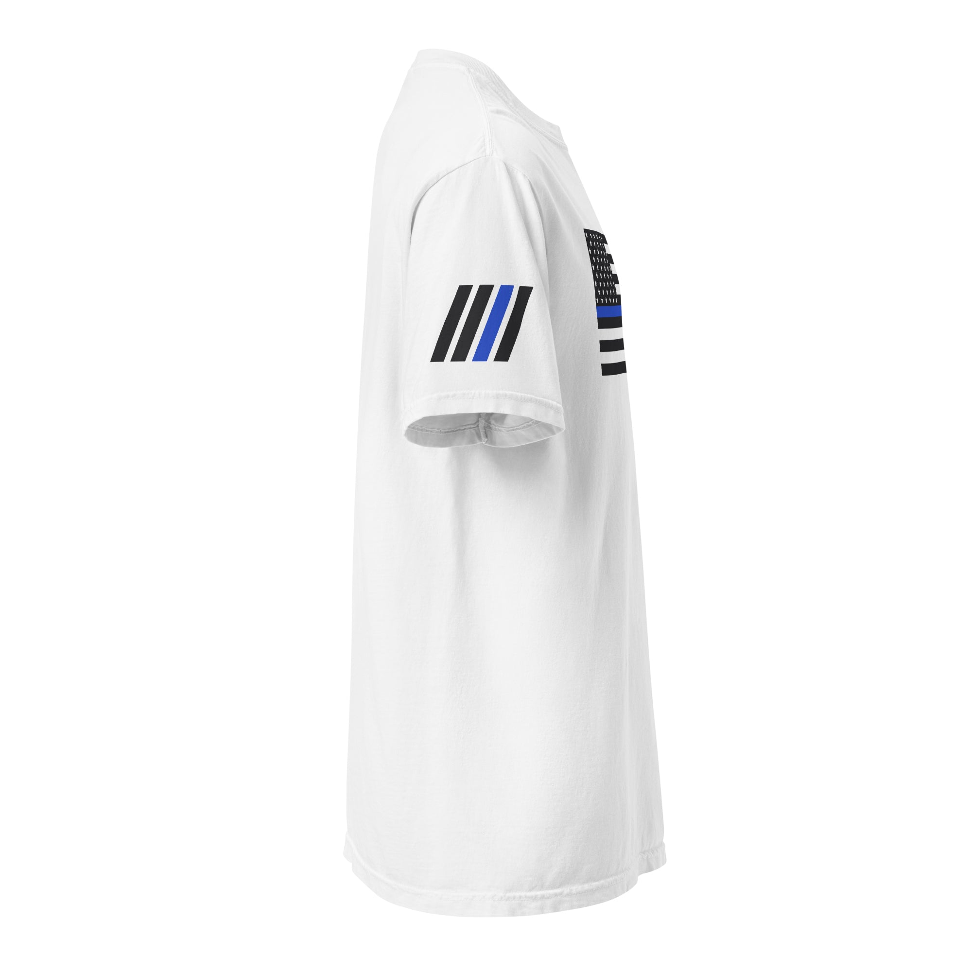 Elite Survival Systems T-Shirts Blue Line Heavyweight T-Shirt